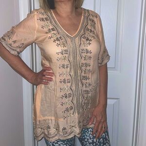 Soft Surroundings Embellished Tunic